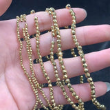 Hematite Stone Faceted Ball Beads for Love Bracelet DIY 2mm 3mm 4mm
