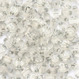 Clear Letter Acrylic Beads Round Flat Spacer Alphabet Beads 7mm