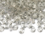 Clear Letter Acrylic Beads Round Flat Spacer Alphabet Beads 7mm