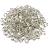 Clear Letter Acrylic Beads Round Flat Spacer Alphabet Beads 7mm