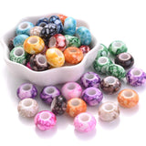 Colorful Big Hole Beads DIY Bracelet Necklace Making HandCrafts Girls Hair Beads