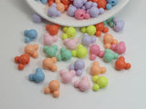 Mixed Pastel Acrylic Mouse Face Beads 8mm 10mm 12mm Jewelry DIY