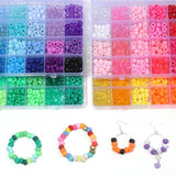 480pcs Boxed Pony Beads Kits Big Hole Letters Acrylic Spacer Beads