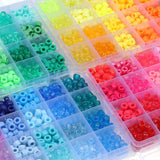 480pcs Boxed Pony Beads Kits Big Hole Letters Acrylic Spacer Beads