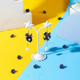 100pcs Flower Bead Caps for Jewelry Making DIY - Frosted Acrylic End Caps