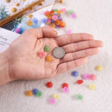 100pcs Flower Bead Caps for Jewelry Making DIY - Frosted Acrylic End Caps