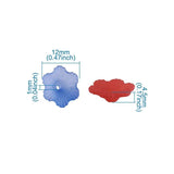 100pcs Flower Bead Caps for Jewelry Making DIY - Frosted Acrylic End Caps