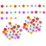 200 Pcs DIY Beads Letter Flower Acrylic Choker Necklace Pendant