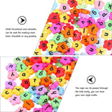 200 Pcs DIY Beads Letter Flower Acrylic Choker Necklace Pendant