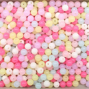 Acrylic Jelly Loose Beads Spacer Beads for Jewelry Making DIY 6-16mm