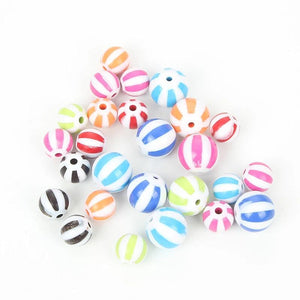 10-50Pcs Colorful Watermelon Round Spacer Beads for Jewelry Making DIY Bracelet