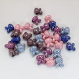 50 Mixed Acrylic Bunny Rabbit Head Beads 16mm Big Hole