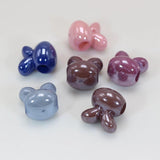 50 Mixed Acrylic Bunny Rabbit Head Beads 16mm Big Hole