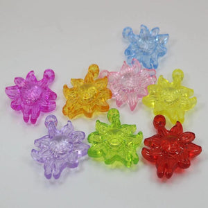 Mixed Acrylic Smile Sun Charm Pendants 32X28mm