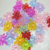 Mixed Acrylic Smile Sun Charm Pendants 32X28mm