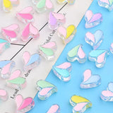 10Pcs Crooked Love Heart Beads Drop DIY Hair Accessories 25m