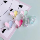 10Pcs Crooked Love Heart Beads Drop DIY Hair Accessories 25m