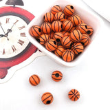 50Pcs/Lot Acrylic Basketball Loose Beads For DIY Bracelet Necklace