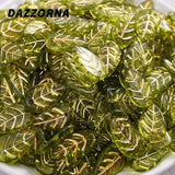 Leaf Shape Acrylic Spacer Beads 10x18mm for Jewelry Making
