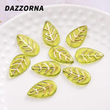 Leaf Shape Acrylic Spacer Beads 10x18mm for Jewelry Making