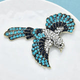 Rhinestone Flying Bird Brooch Pin for Women Unisex Beauty