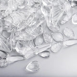 50g Mixed Transparent Leaf Flower Pendants Charms Czech Glass Loose Beads