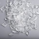 50g Mixed Transparent Leaf Flower Pendants Charms Czech Glass Loose Beads