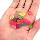100pcs/Lot Mixed Rubber Scrub Acrylic Beads for Jewelry Making
