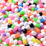 100pcs 6x12mm Mixed Pill Beads for DIY Phone Pa