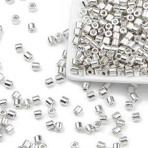 100-400pcs 4mm Silver Plated Spacer Beads for Jewelry Making