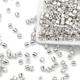 100-400pcs 4mm Silver Plated Spacer Beads for Jewelry Making