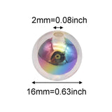 30PCS 16mm Acrylic Double Round Beads Random Spacer Loose Beads