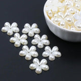 50pcs 20MM Acrylic Spacer Beads Pearls Flowers Shape for DIY Jewelry Making
