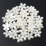 50pcs 20MM Acrylic Spacer Beads Pearls Flowers Shape for DIY Jewelry Making