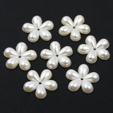50pcs 20MM Acrylic Spacer Beads Pearls Flowers Shape for DIY Jewelry Making