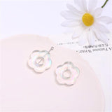 Acrylic Flower Shape Bead Multicolor Charm Bead For DIY Earrings Jewelry Making