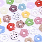 Acrylic Flower Shape Bead Multicolor Charm Bead For DIY Earrings Jewelry Making