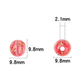100pcs/Lot 9.8mm Pentagram Print Acrylic Beads for Jewelry Making