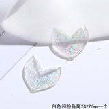 Acrylic Resin Fish Tail Mobile Phone Case Accessories 20pcs/lot DIY Making