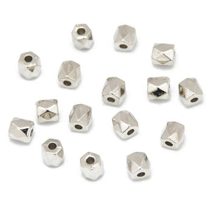 Plated Metal Faceted CCB Acrylic Loose Beads Jewelry Making DIY Bracelet