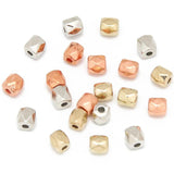 Plated Metal Faceted CCB Acrylic Loose Beads Jewelry Making DIY Bracelet