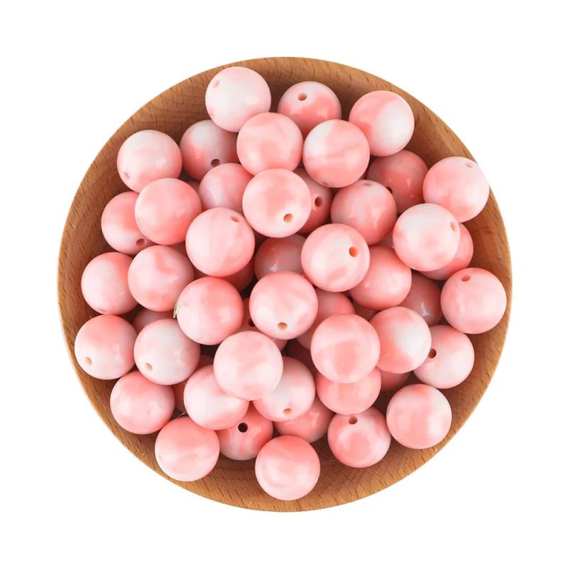 30/50Pcs 16MM Acrylic Round Beads Jewelry Making DIY Bracelet Necklace