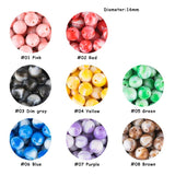 30/50Pcs 16MM Acrylic Round Beads Jewelry Making DIY Bracelet Necklace