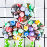 30/50Pcs 16MM Acrylic Round Beads Jewelry Making DIY Bracelet Necklace