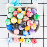 30/50Pcs 16MM Acrylic Round Beads Jewelry Making DIY Bracelet Necklace