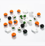 16mm Halloween Boo Wooden Beads DIY Custom All Saints'Day Party Bead
