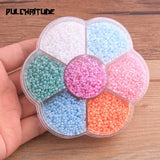 7 2mm Czech Glass Seed Beads Belt Box Set Charm Kit Seedbeads