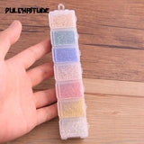 7 2mm Czech Glass Seed Beads Belt Box Set Charm Kit Seedbeads