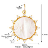Heart Shape Mother of Pearl Pendant Charm, DIY Necklace Accessories
