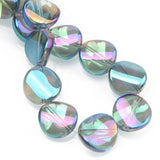 38PCS Twisted Flat Round Beads for Jewelry Making 16mm